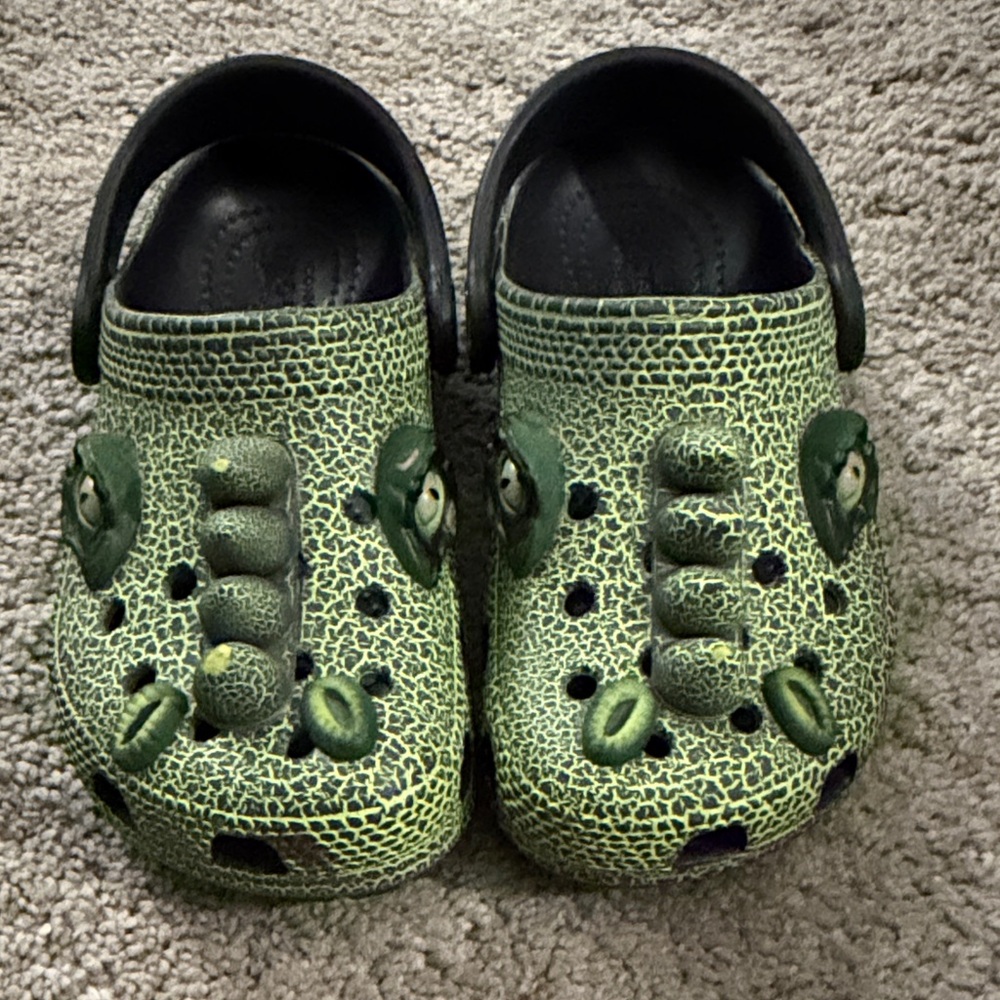 CROCS Kids Green Dino